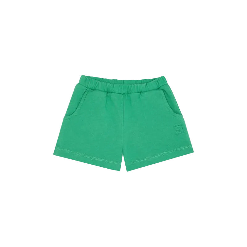 GREEN WASHED BABY SHORTS