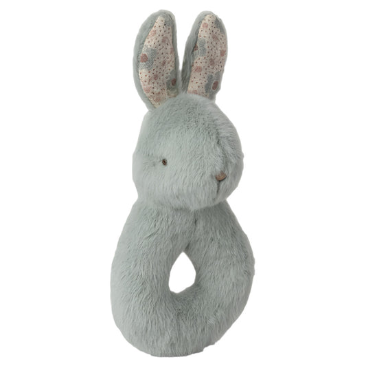 MAILEG RABBIT RATTLE SET - MINT