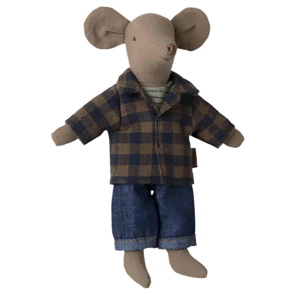 DAD MOUSE DOLL - LIGHT BROWN