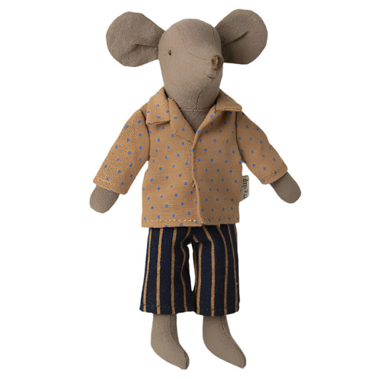 MAILEG POLKA DOT SHIRT & STRIPED PANT - DAD MOUSE