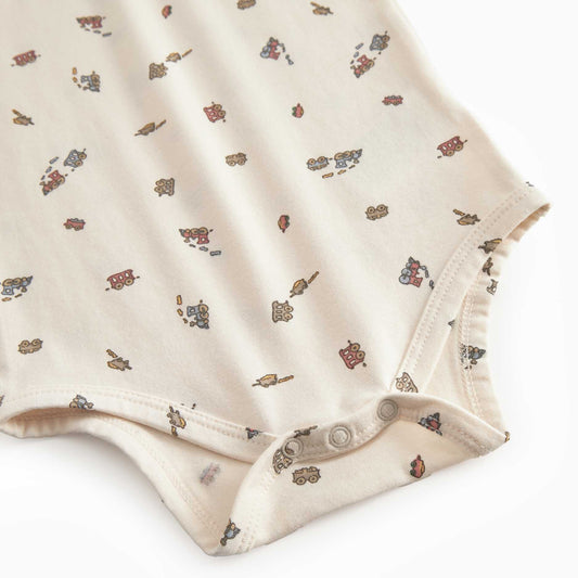 BENEDICTE TRAINS ONESIE & LEGGING SET