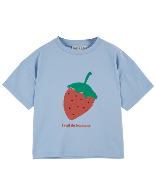 STRAWBERRY T SHIRT - BLUE