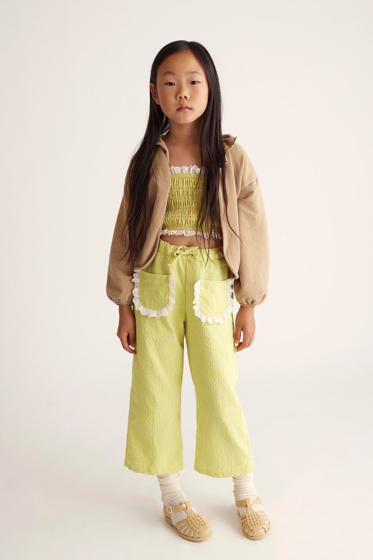 CLEAK GINGHAM YELLOW PANT