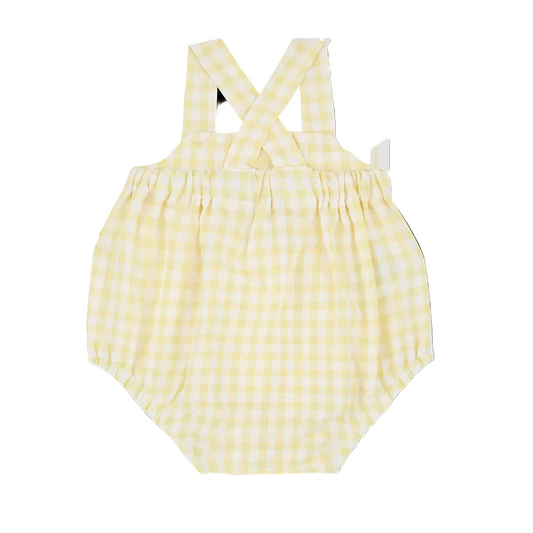 PATRAS ROMPER - YELLOW GINGHAM