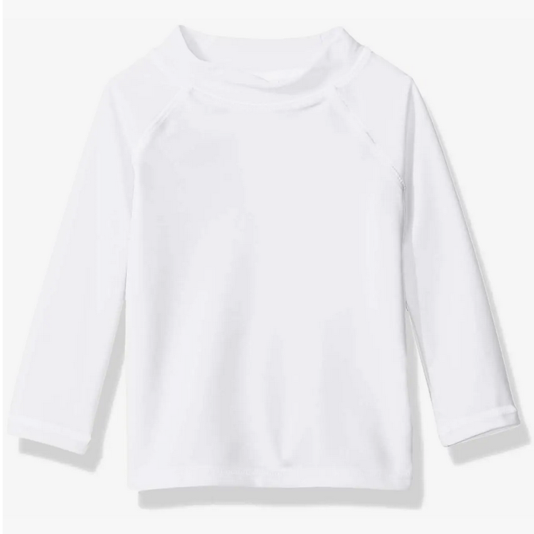 WHITE RASHGUARD TOP