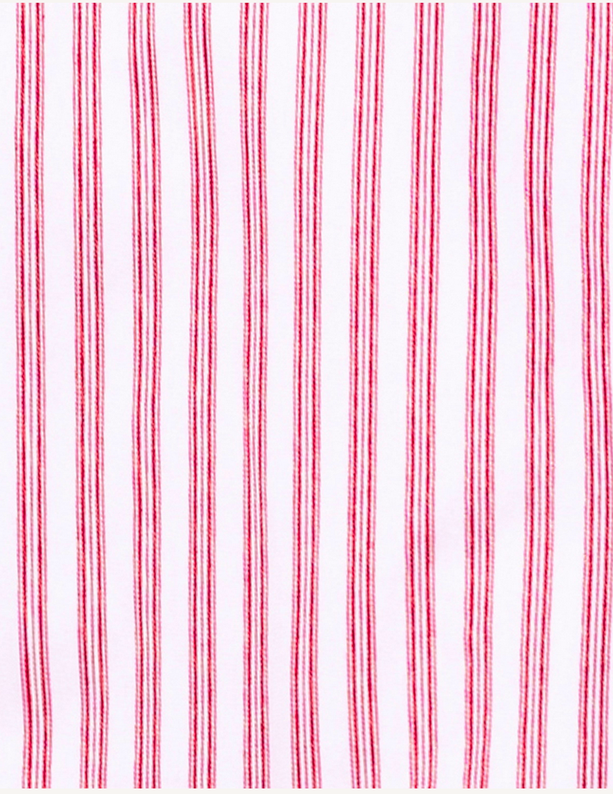 ANTIQUE RED TICKING DELPHINE NIGHTGOWN