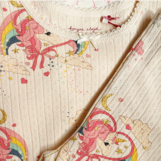 MINNIE GLITTER UNICORN DRESS GOTS