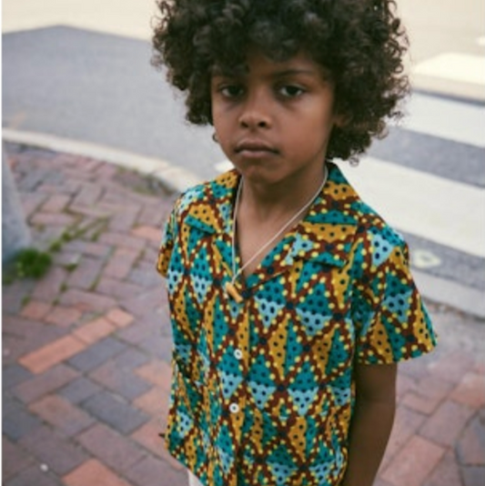 LEON TOP - LOCH HARLEQUIN DOTS