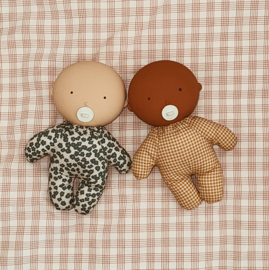 GOMMU MINI BABY SOFT DOLL - ALMOND