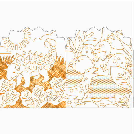 STICKER COLORING BOOK: DINOSAURS