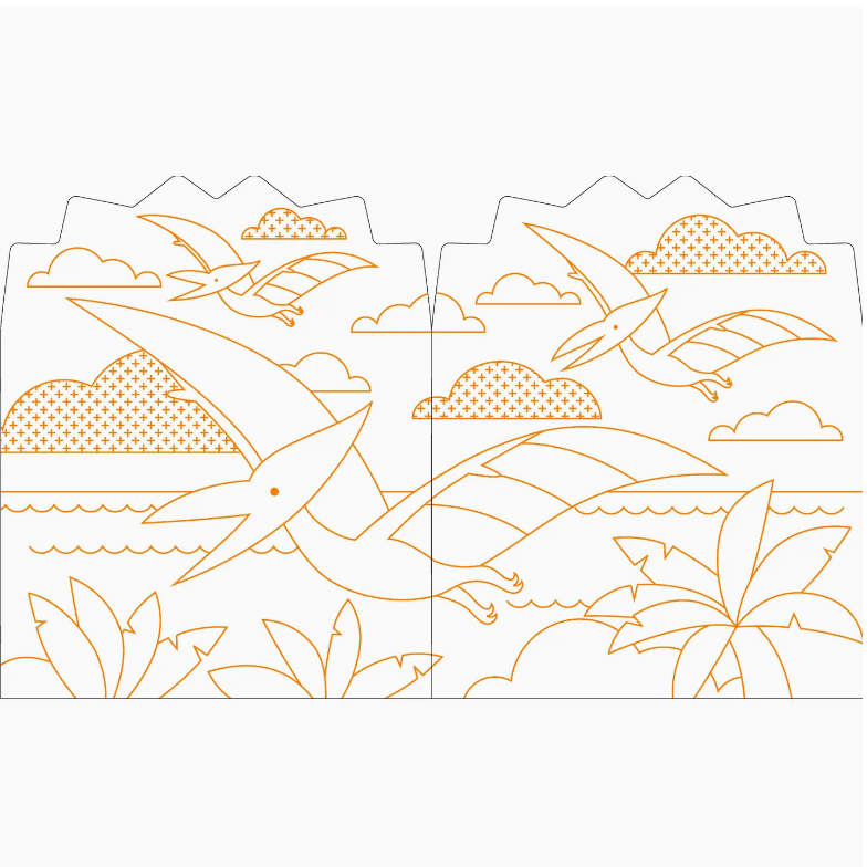 STICKER COLORING BOOK: DINOSAURS