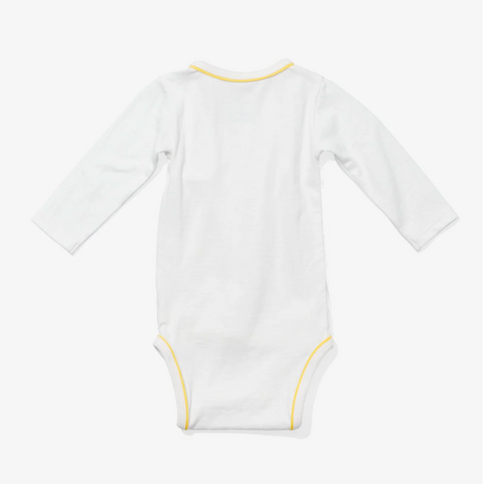 YELLOW PIPING ONESIE