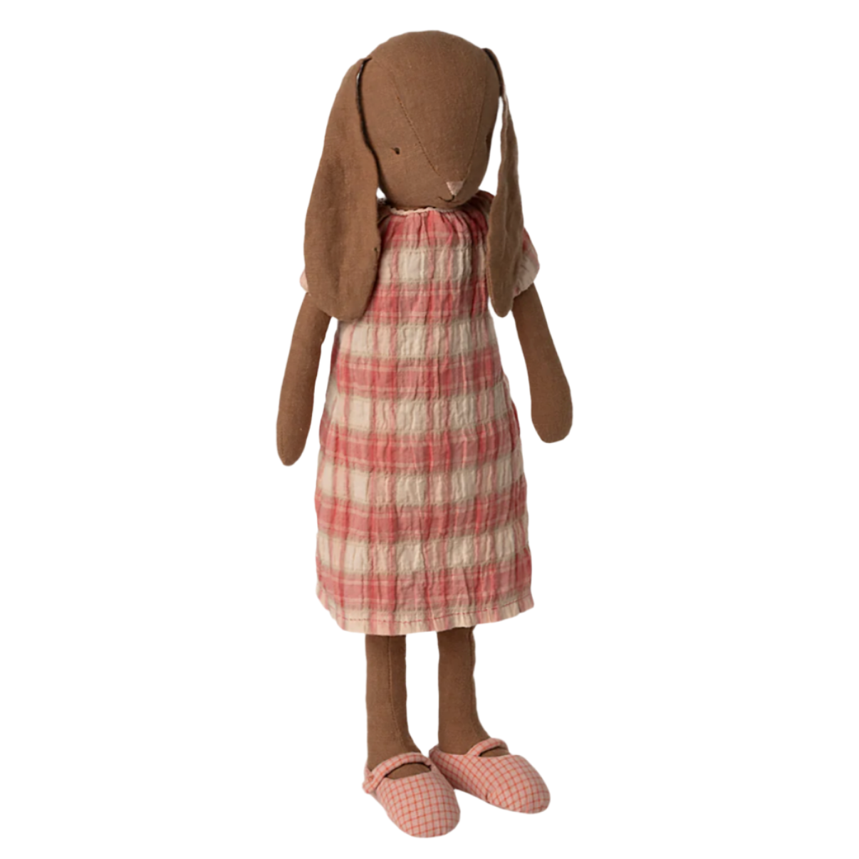 MAILEG PLAID RED DRESS & ACCESSORIES - SIZE 3