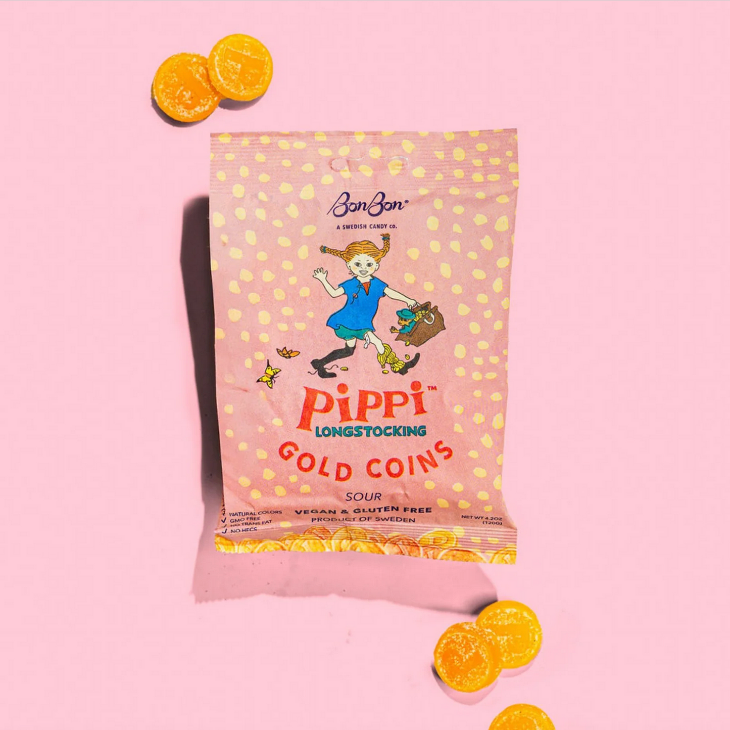 BONBON PIPPI LONGSTOCKING GOLD COINS SWEDISH CANDY