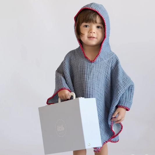 COCOON BATH SWIM PONCHO - INDIGO