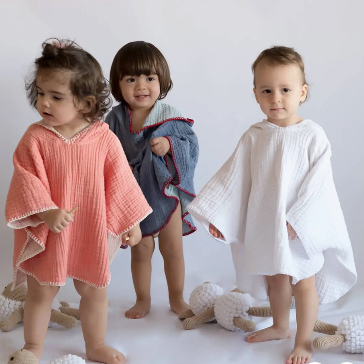 COCOON BATH SWIM PONCHO - INDIGO