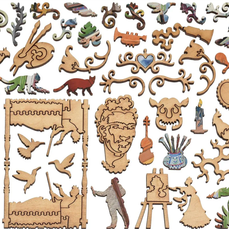 FRIDA KALHO'S STUDIO WOOD PUZZLE