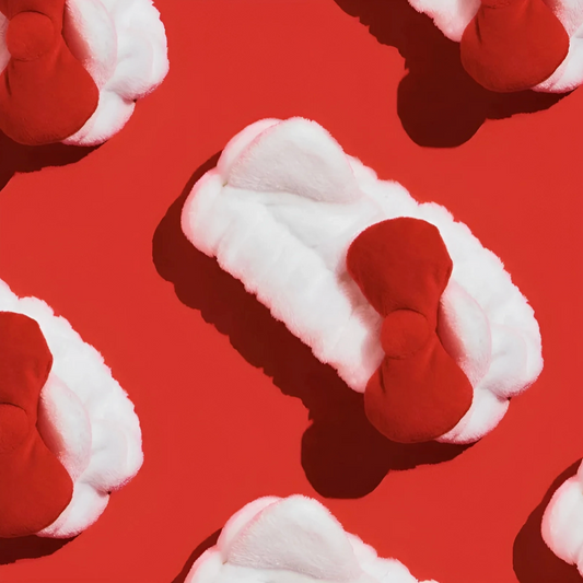 THE CREME X HELLO KITTY RED BOW PLUSH SPA HEADBAND