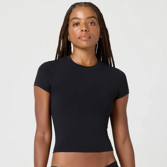 SOFTIE COTTON TEE - BLACK