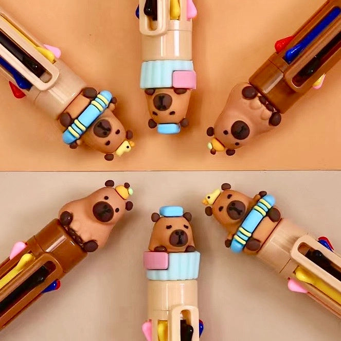 CAPYBARA 8-COLOR RETRACTABLE BALL PEN