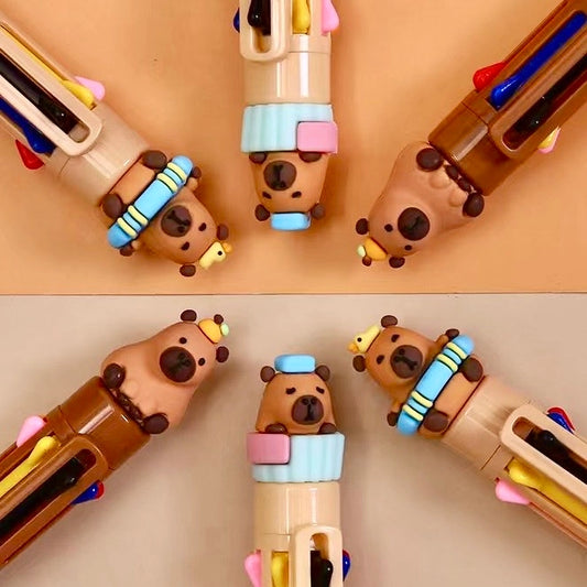 CAPYBARA 8-COLOR RETRACTABLE BALL PEN