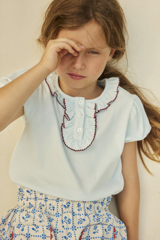 PAQUERETTE TOP ICE BLUE