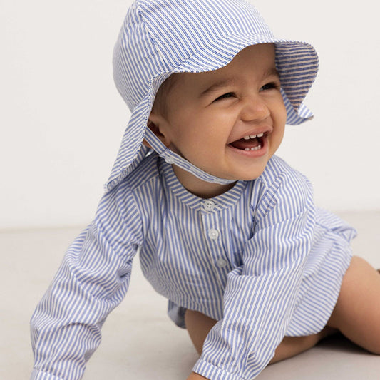 TOTORO BLUE STRIPE BABY SHIRT