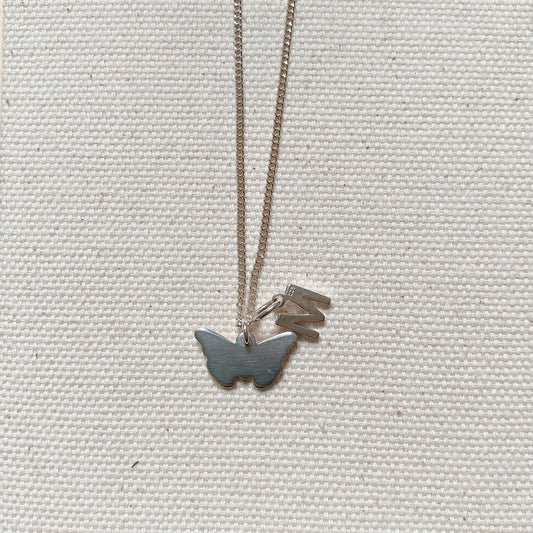 SILVER INITIAL CHARM