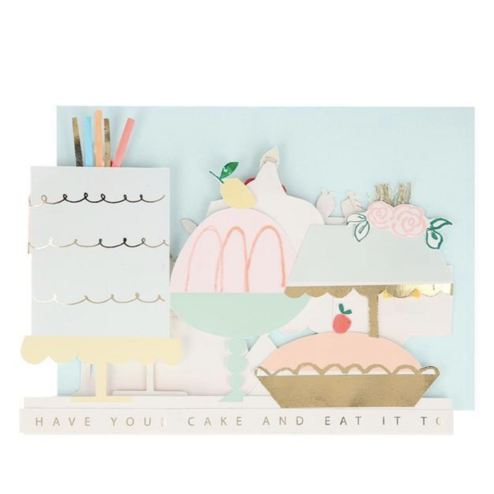 CAKE CONCERTINA CARD Littleish