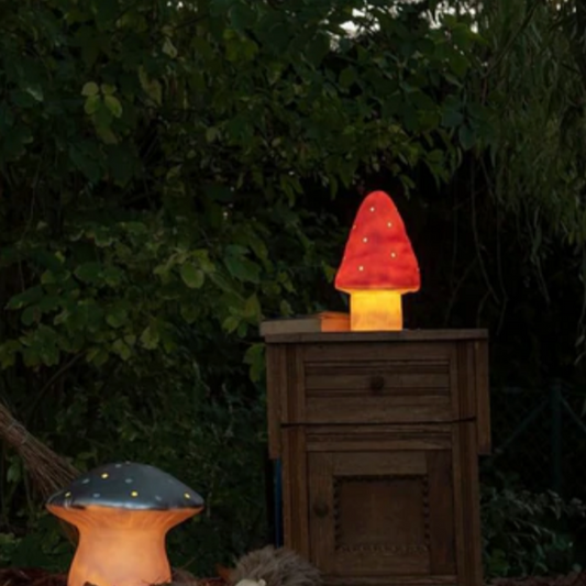 RED TOADSTOOL LAMP