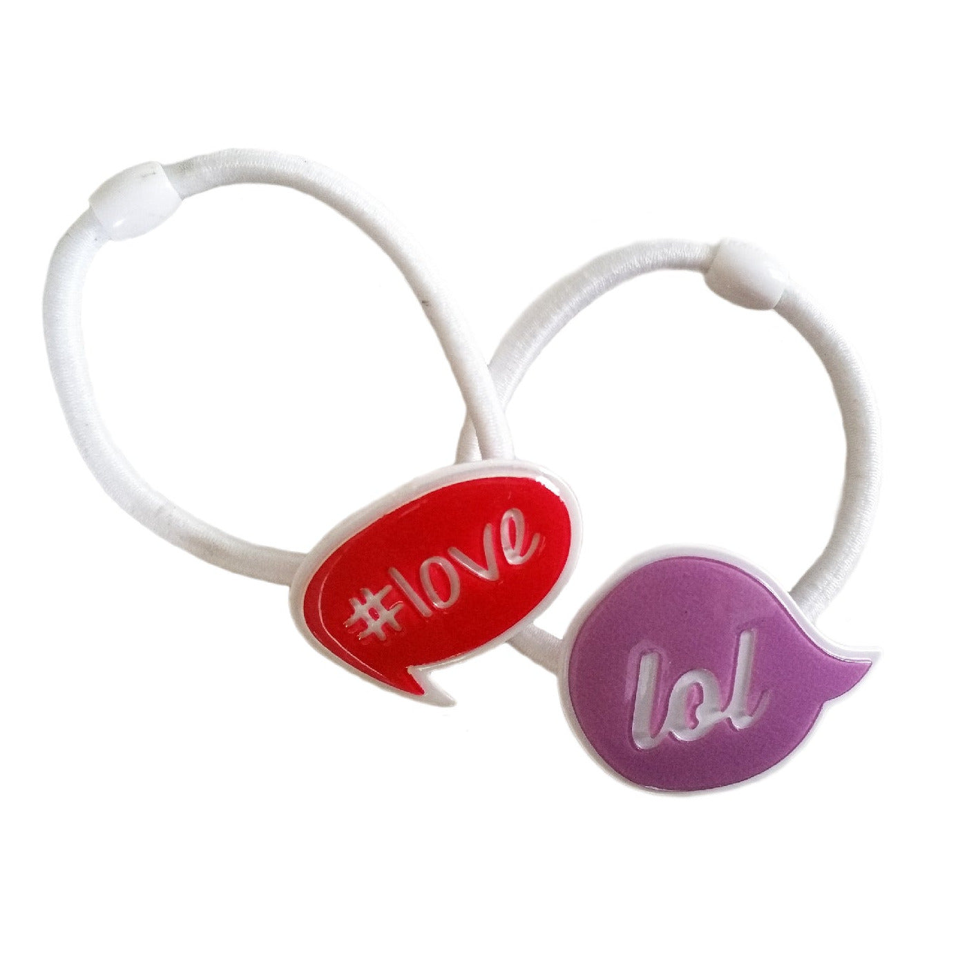 BUBBLE TALK #LOVE PONYTAIL