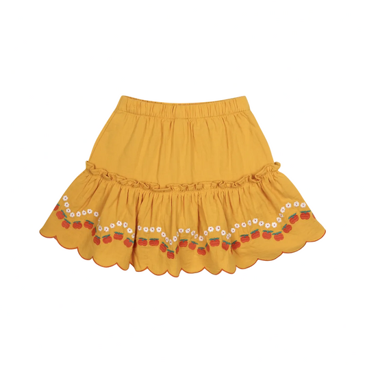 APPLE FLOWER CRINKLE SKIRT