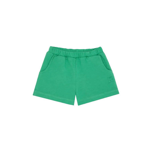 GREEN WASHED BABY SHORTS