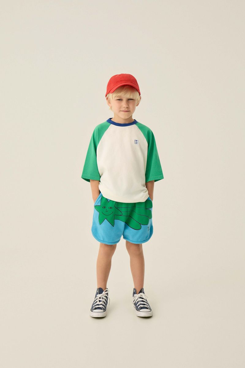 COLOR BLOCK GREEN  T SHIRT