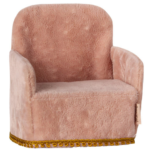 MAILEG SINGLE MOUSE CHAIR - ROSE
