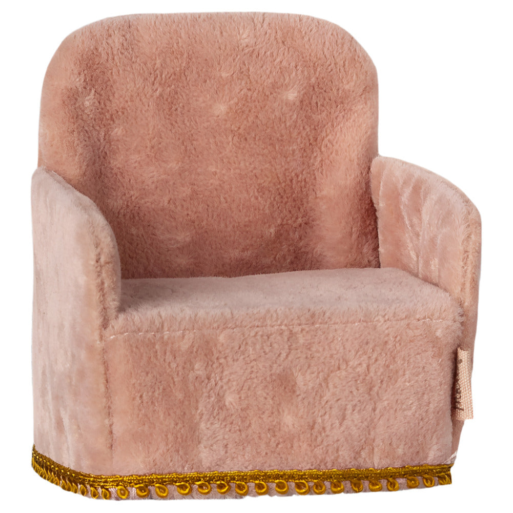 MAILEG SINGLE MOUSE CHAIR - ROSE