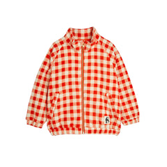 GINGHAM FLEECE JACKET
