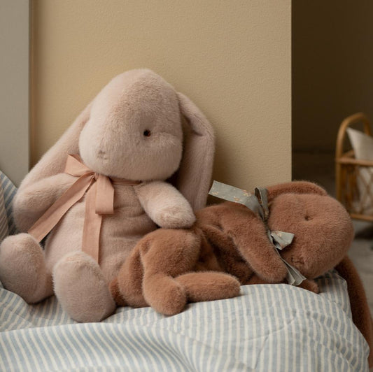 MAILEG SLEEPING BUNNY PLUSH - SOFT BROWN