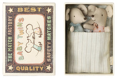 MAILEG BABY MICE TWINS IN MATCHBOX