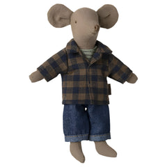 DAD MOUSE DOLL - LIGHT BROWN