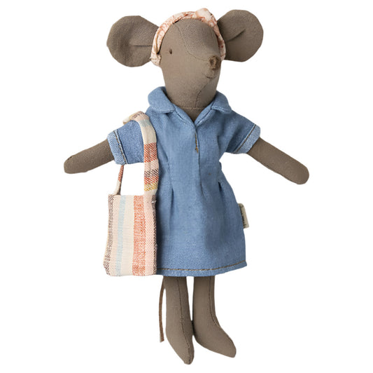 MAILEG DEMIN DRESS & BAG - MUM MOUSE
