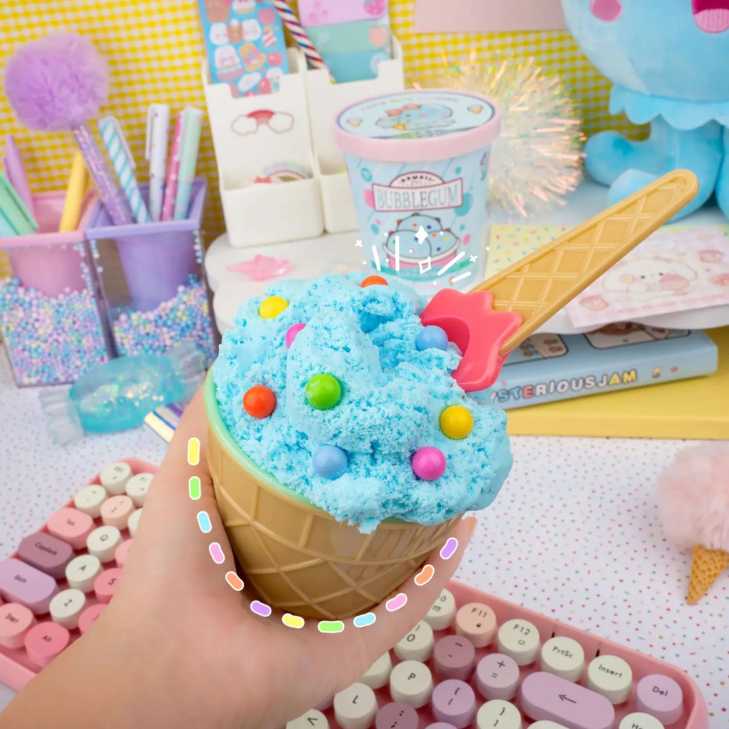 BUBBLEGUM CLOUD SLIME ICE CREAM PINT