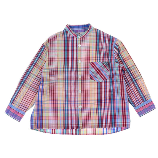 BIG PLAID TAB COLLAR SHIRT