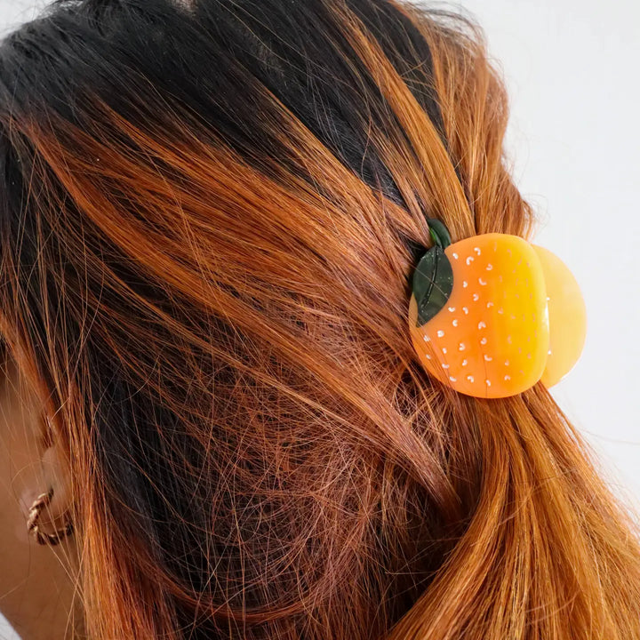 MINI ORANGE  HAIR JAW CLIP