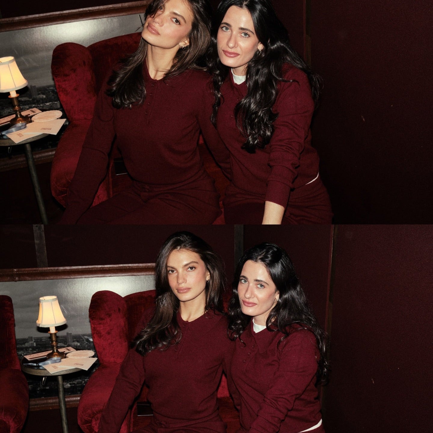 TOVE CASHMERE POLO - MERLOT