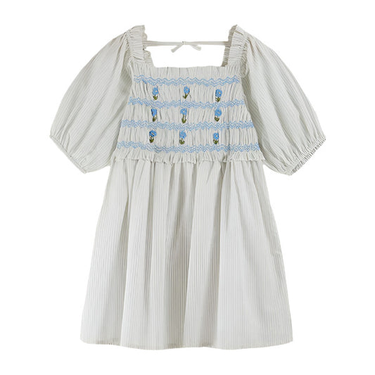 SMOCKED CEIL DRESS