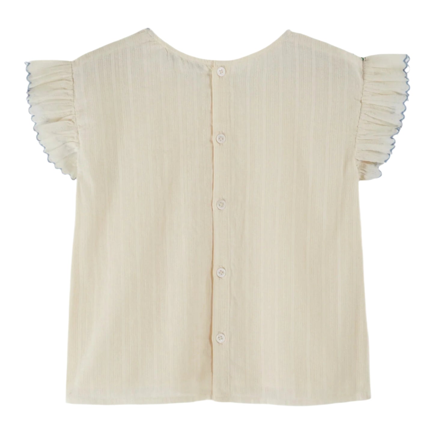 BRODEE SMOCKED BLOUSE - ECRU