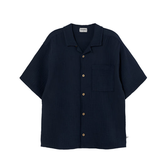 ABEL NAVY GAUZE SHIRT