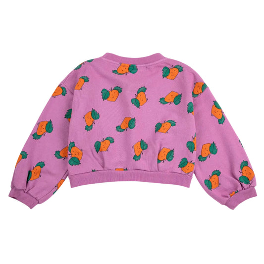 TANGERINE CROPPED SWEATSHIRT