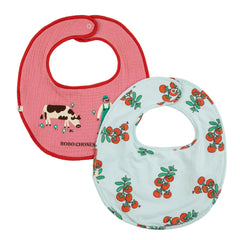 JUICY TOMATO BIB SET x 2